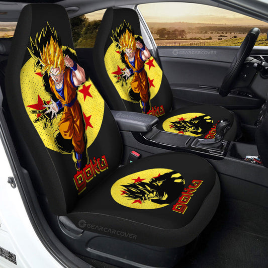 Goku SSJ Car Seat Covers Custom Car Accessories - Gearcarcover - 2