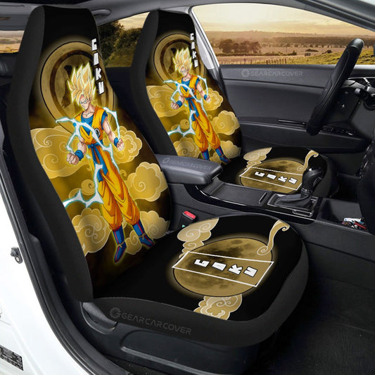Goku SSJ Car Seat Covers Custom Car Accessories - Gearcarcover - 1