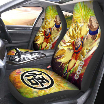 Goku SSJ Car Seat Covers Custom Car Accessories - Gearcarcover - 1