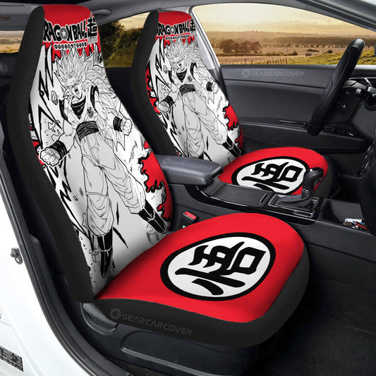 Goku SSJ Car Seat Covers Custom Car Accessories Manga Style For Fans - Gearcarcover - 1