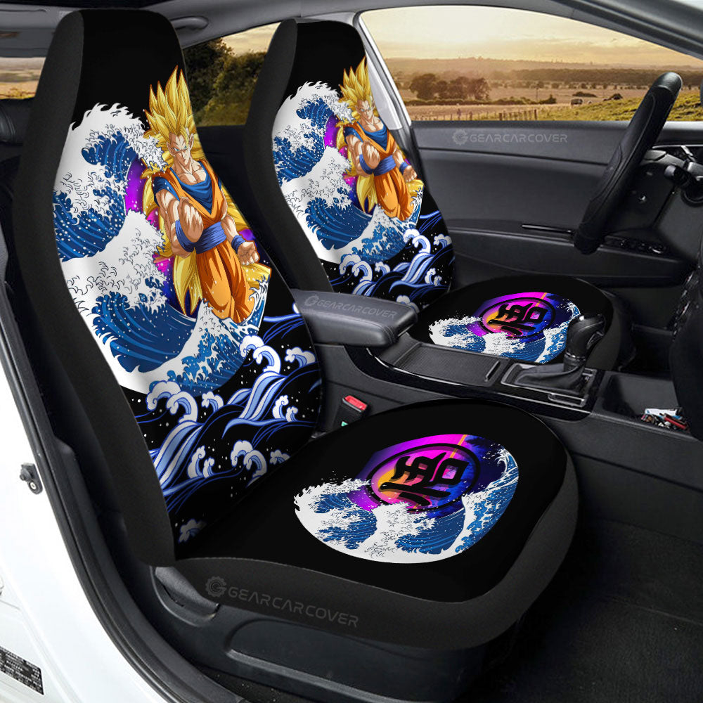 Goku SSJ Car Seat Covers Custom Dragon Ball Car Interior Accessories - Gearcarcover - 2