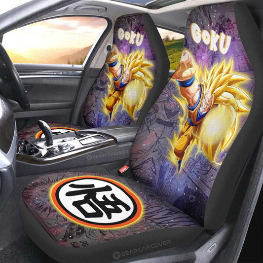 Goku SSJ Car Seat Covers Custom Galaxy Style Car Accessories - Gearcarcover - 2