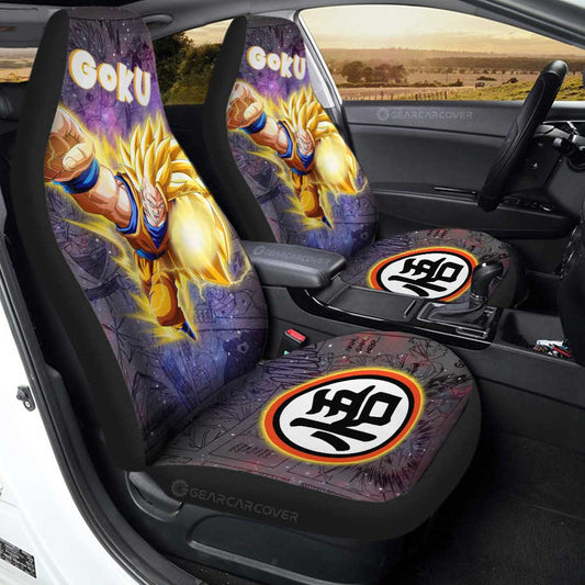 Goku SSJ Car Seat Covers Custom Galaxy Style Car Accessories - Gearcarcover - 1