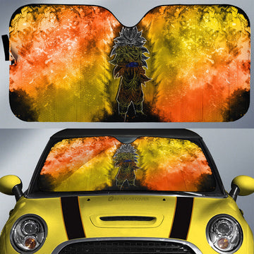 Goku SSJ Car Sunshade Custom Anime Car Accessories - Gearcarcover - 1