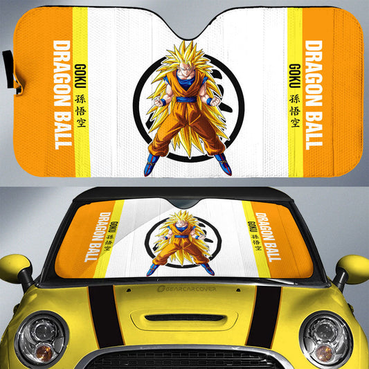 Goku SSJ Car Sunshade Custom Car Accessories For Fans - Gearcarcover - 1