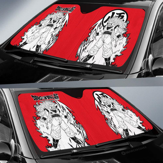 Goku SSJ Car Sunshade Custom Car Accessories Manga Style For Fans - Gearcarcover - 2