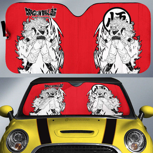 Goku SSJ Car Sunshade Custom Car Accessories Manga Style For Fans - Gearcarcover - 1