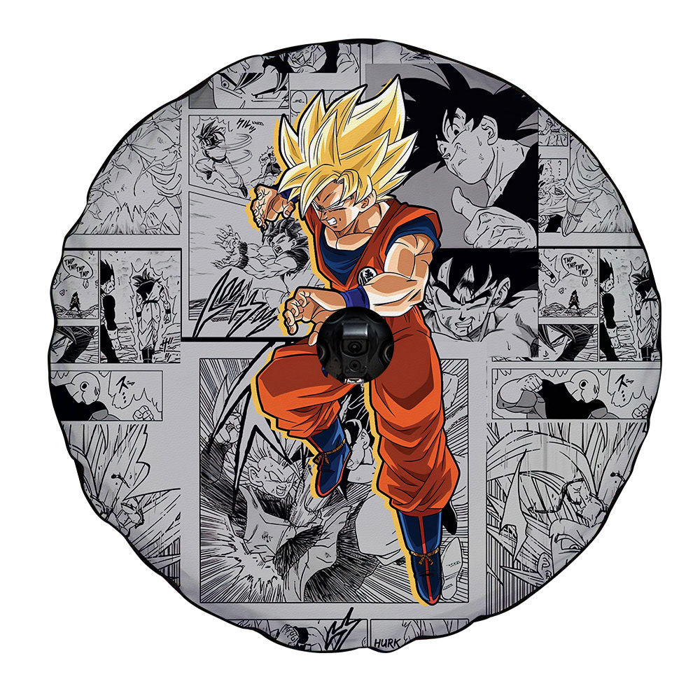 Goku SSJ Spare Tire Covers Camera Hole Collection - Gearcarcover - 4