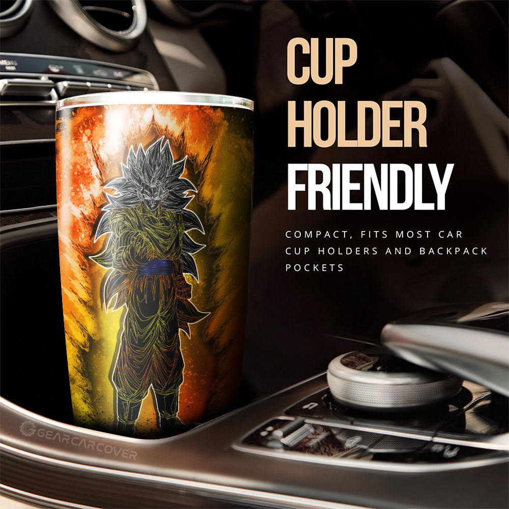 Goku SSJ Tumbler Cup Custom Anime Car Accessories - Gearcarcover - 3