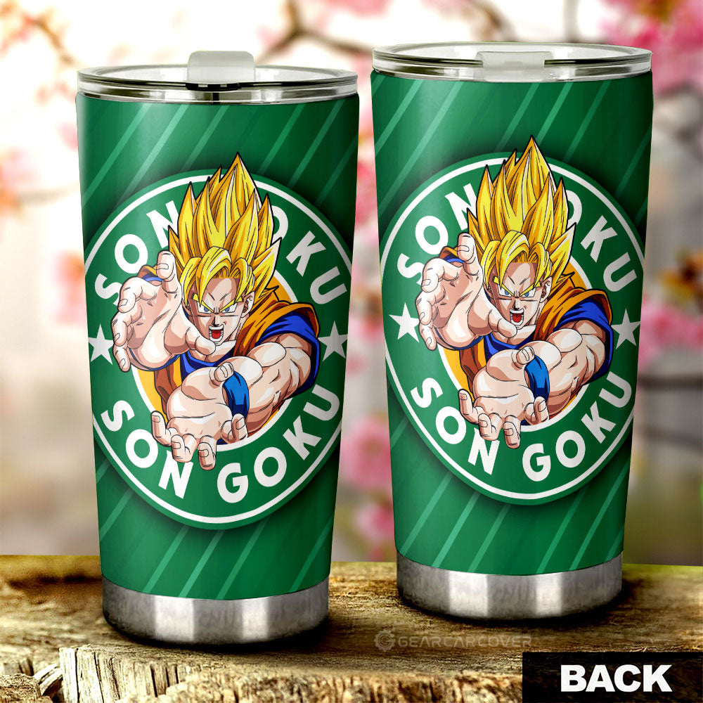 Goku SSJ Tumbler Cup Custom Car Accessories - Gearcarcover - 3