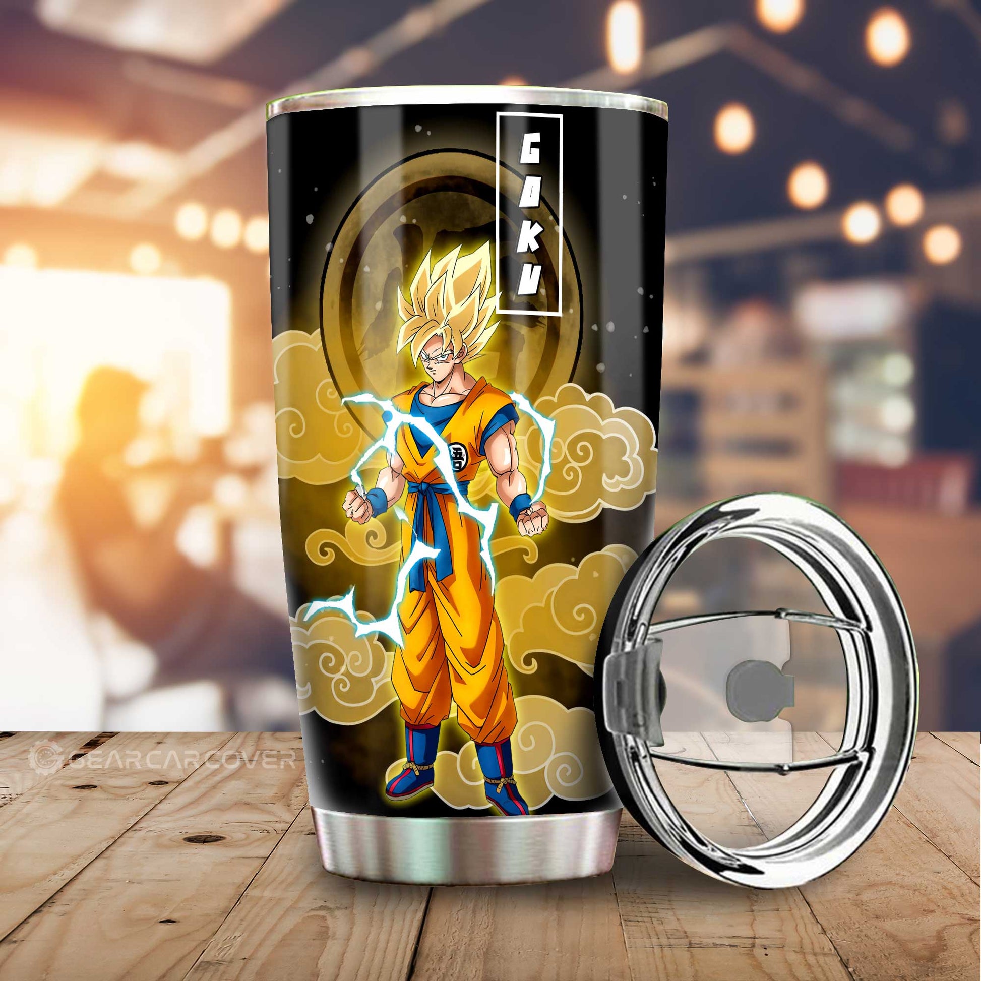 Goku SSJ Tumbler Cup Custom Car Accessories - Gearcarcover - 1