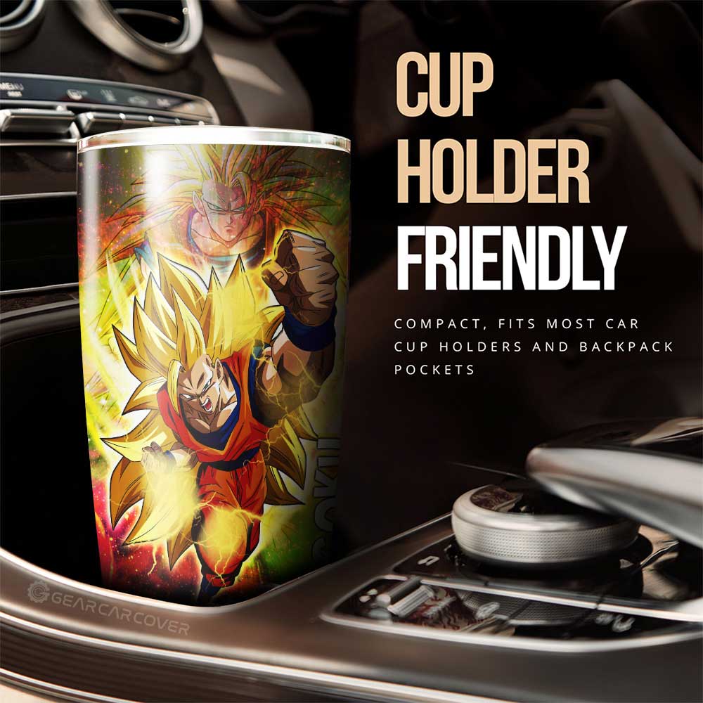 Goku SSJ Tumbler Cup Custom Car Accessories - Gearcarcover - 3