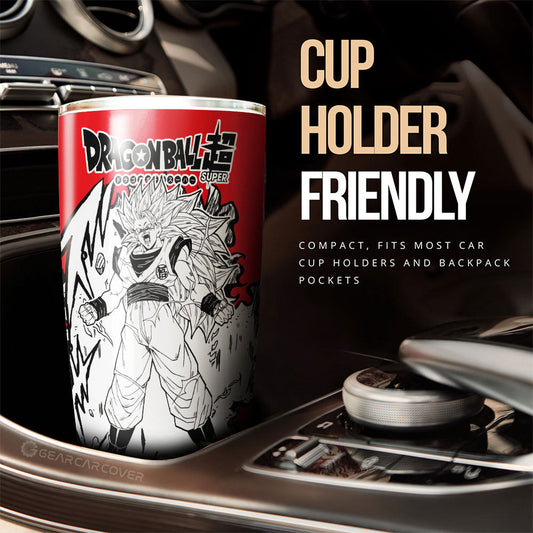 Goku SSJ Tumbler Cup Custom Car Accessories Manga Style For Fans - Gearcarcover - 2