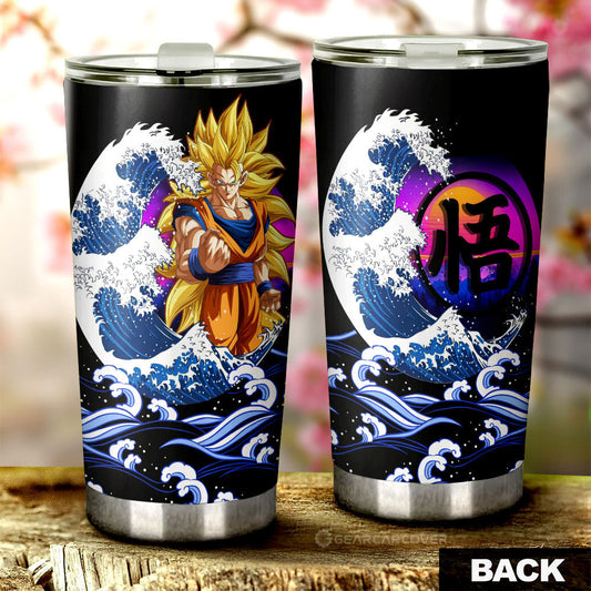 Goku SSJ Tumbler Cup Custom Car Interior Accessories - Gearcarcover - 2