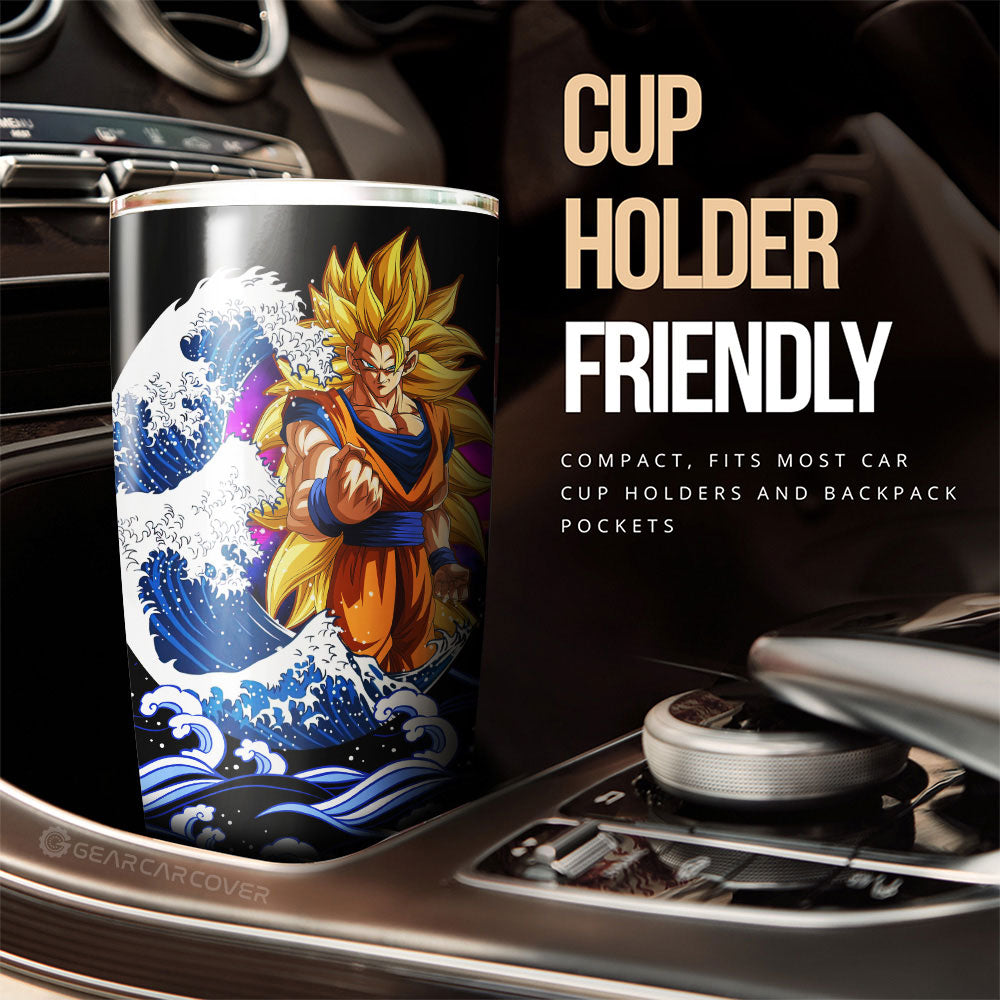 Goku SSJ Tumbler Cup Custom Car Interior Accessories - Gearcarcover - 3