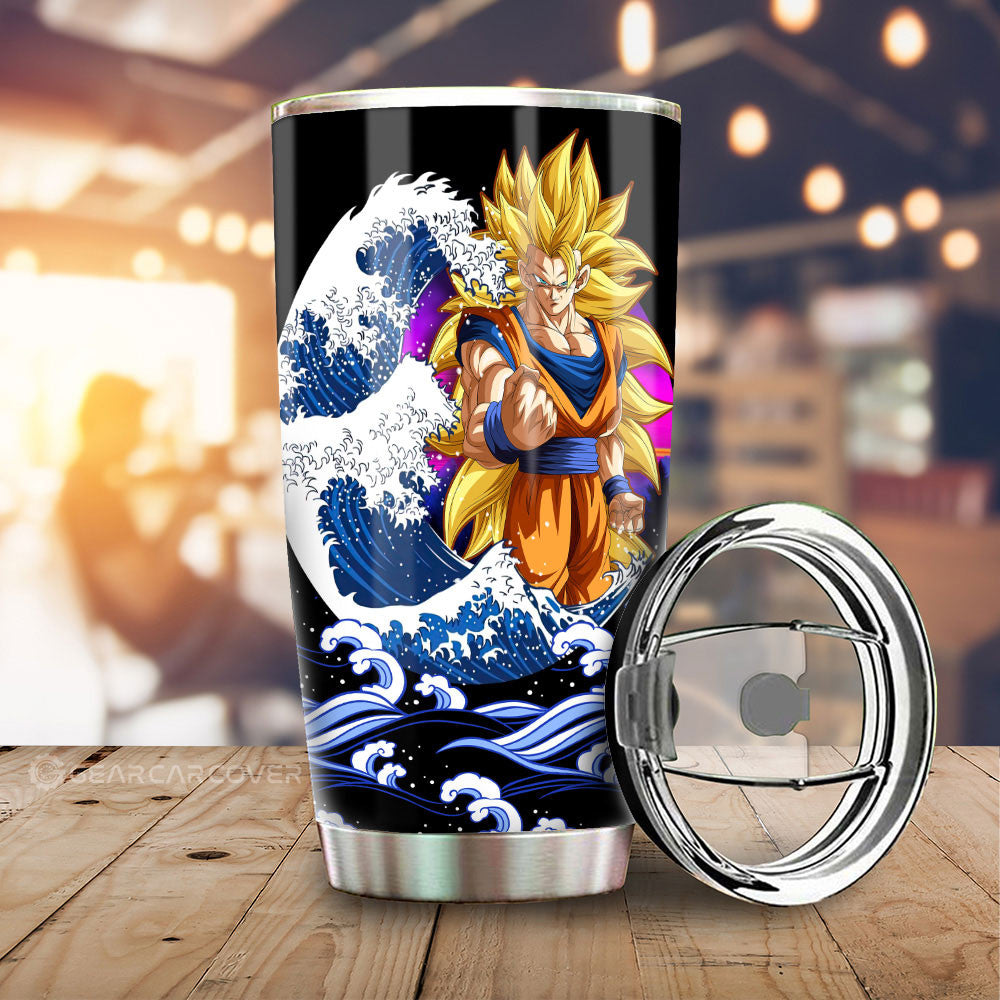 Goku SSJ Tumbler Cup Custom Car Interior Accessories - Gearcarcover - 1