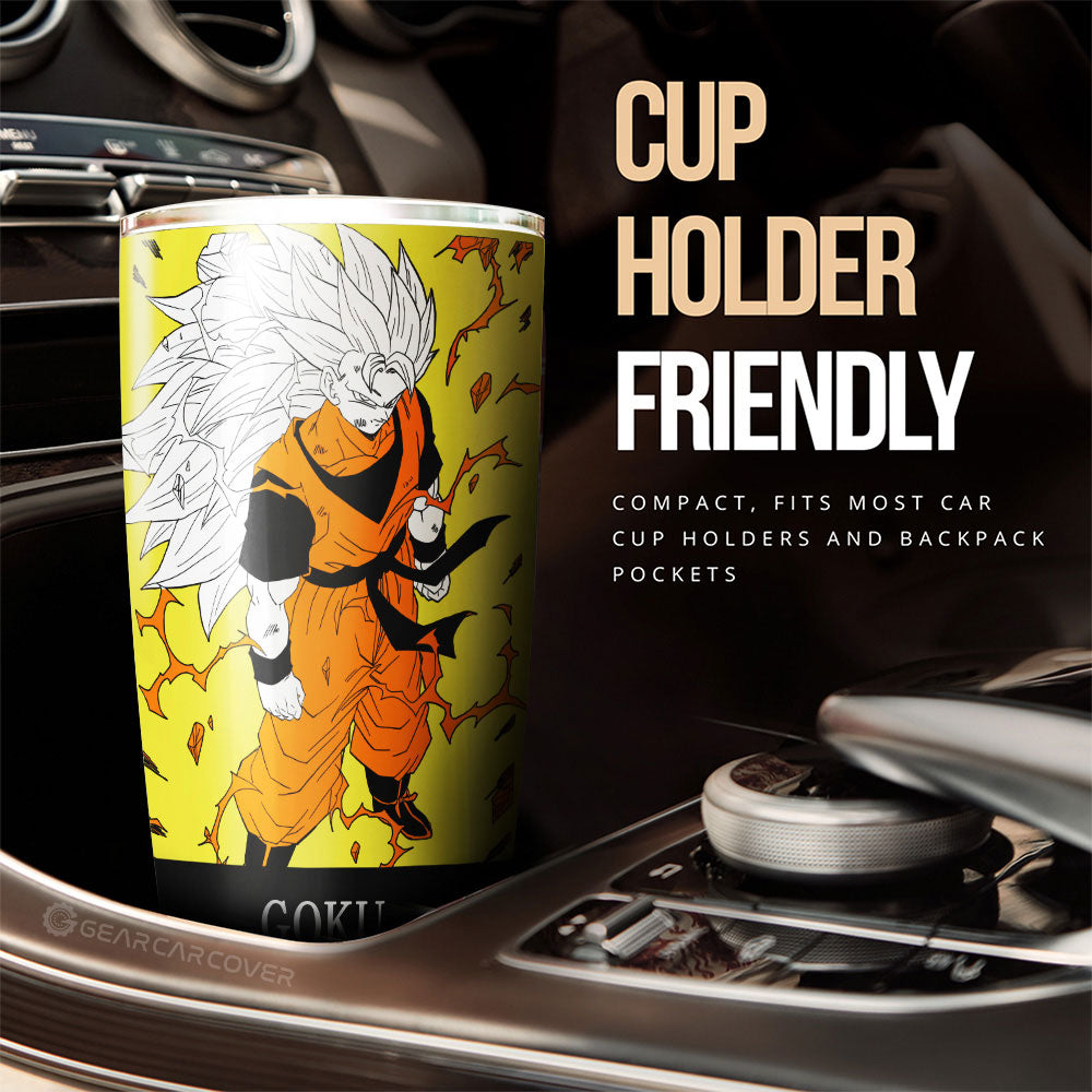 Goku SSJ Tumbler Cup Custom Manga Color Style - Gearcarcover - 3