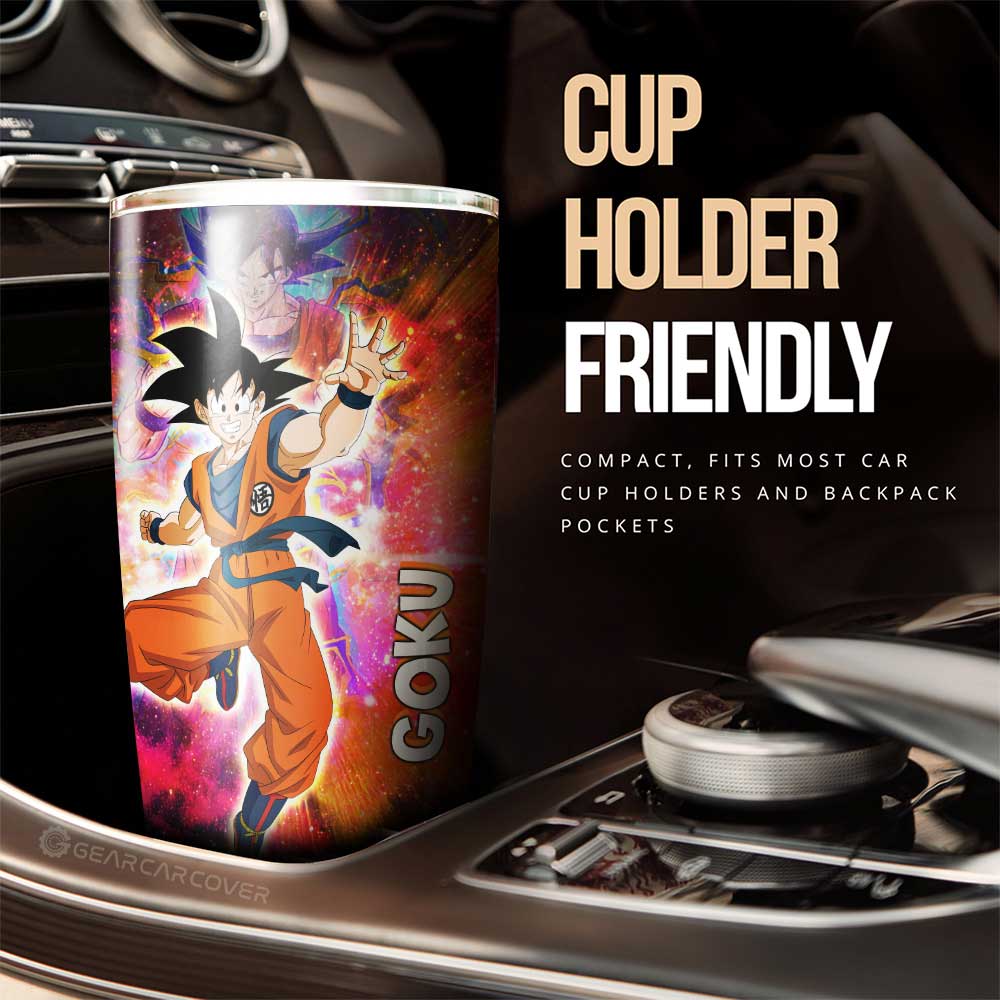 Goku Tumbler Cup Custom Dragon Ball Anime Car Accessories - Gearcarcover - 3