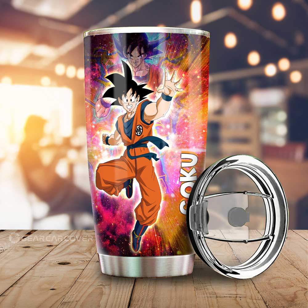 Goku Tumbler Cup Custom Dragon Ball Anime Car Accessories - Gearcarcover - 1