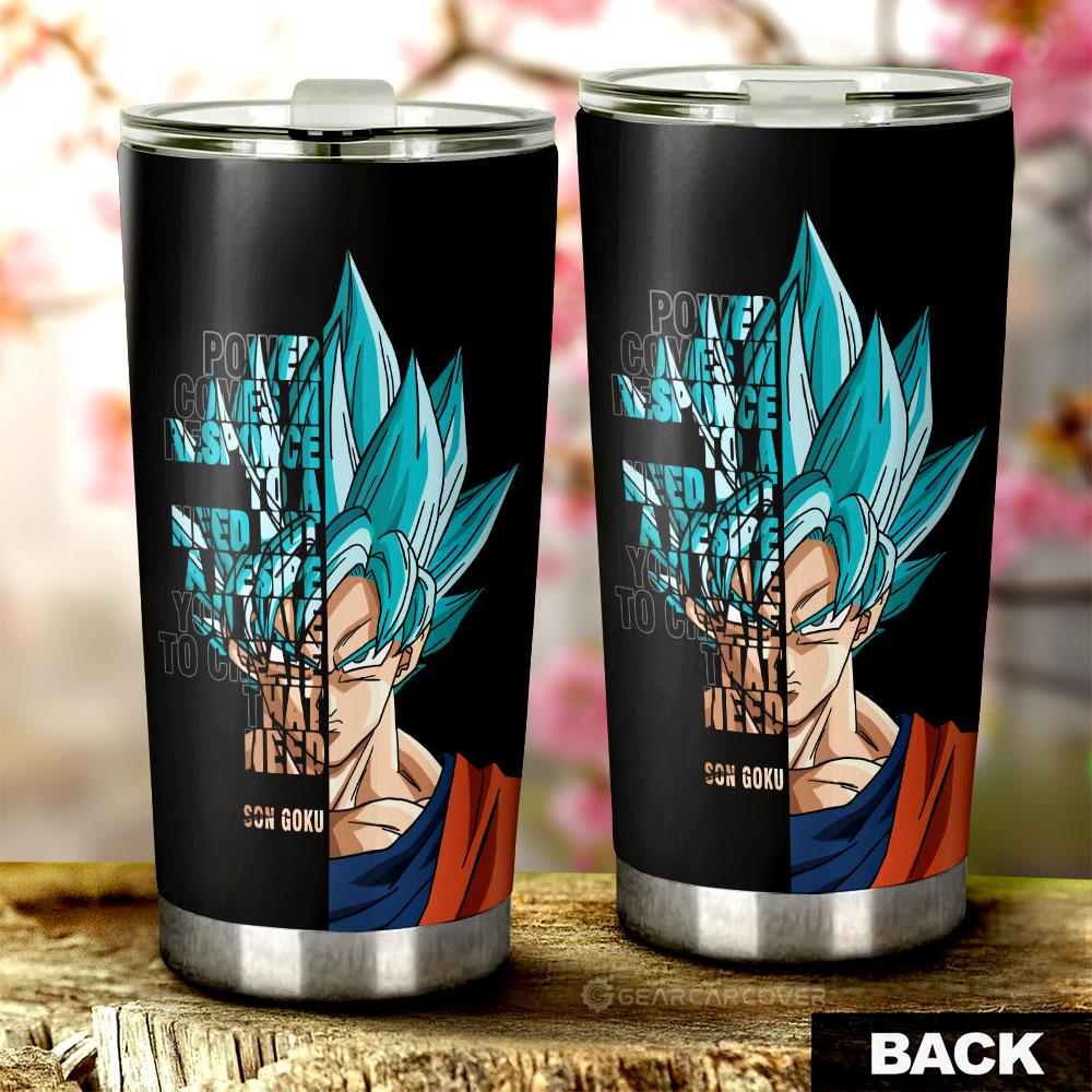 Goku Tumbler Cup Custom Gift For Fans - Gearcarcover - 3