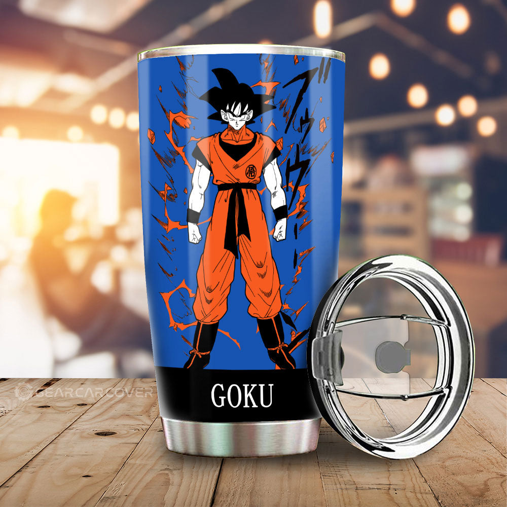 Goku Tumbler Cup Custom Manga Color Style - Gearcarcover - 1