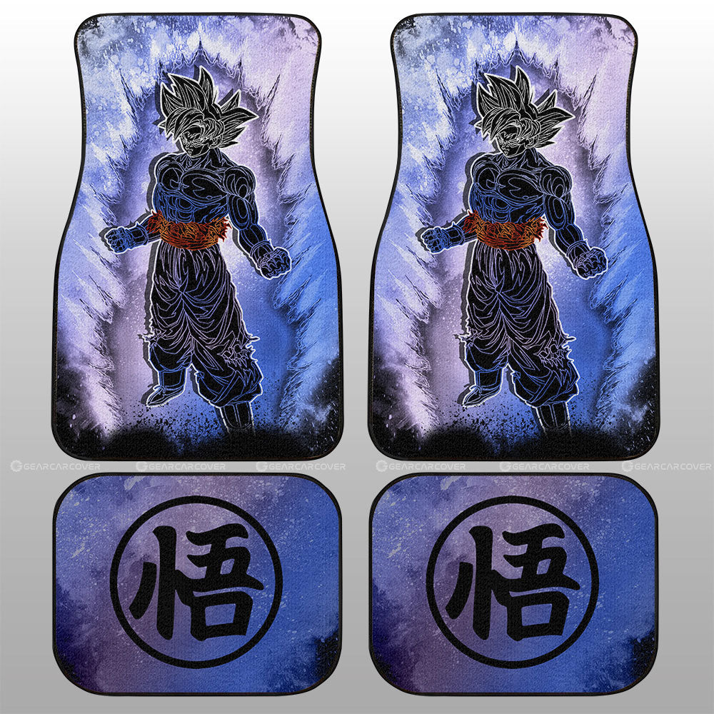Goku Ultra Instinct Car Floor Mats Custom Anime Car Accessories - Gearcarcover - 1