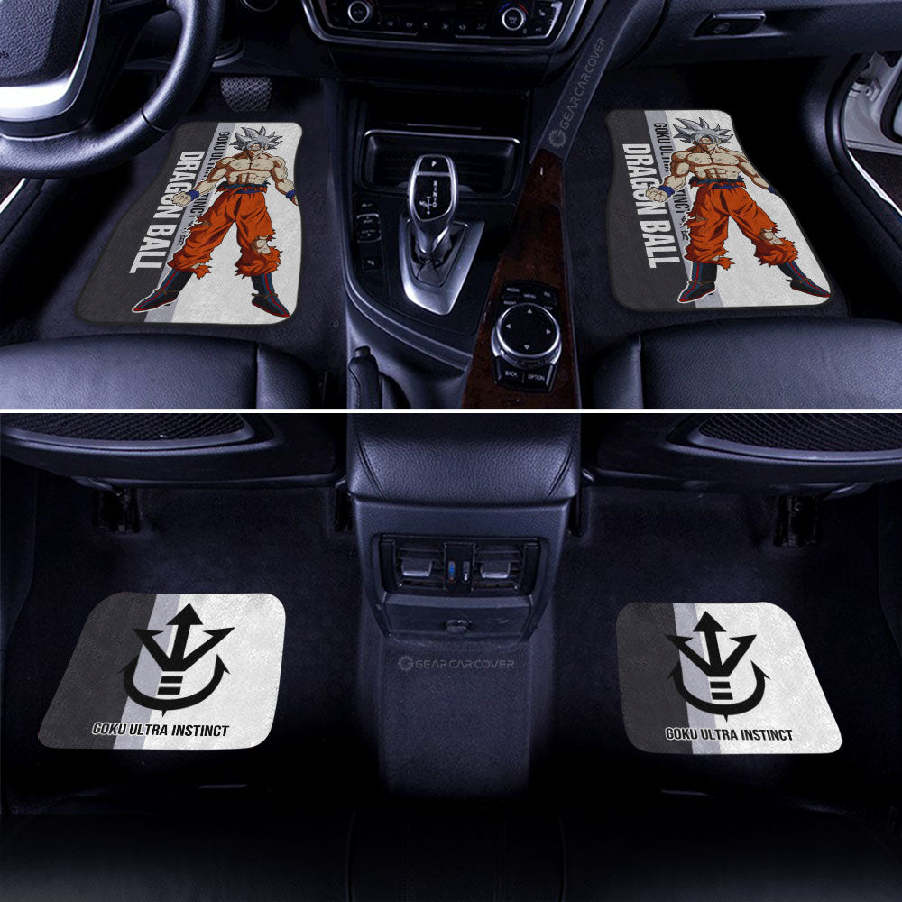 Goku Ultra Instinct Car Floor Mats Custom Car Accessories For Fans - Gearcarcover - 3