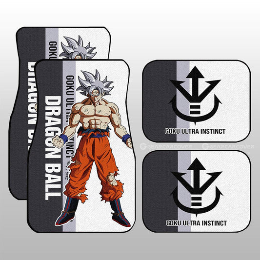Goku Ultra Instinct Car Floor Mats Custom Car Accessories For Fans - Gearcarcover - 1