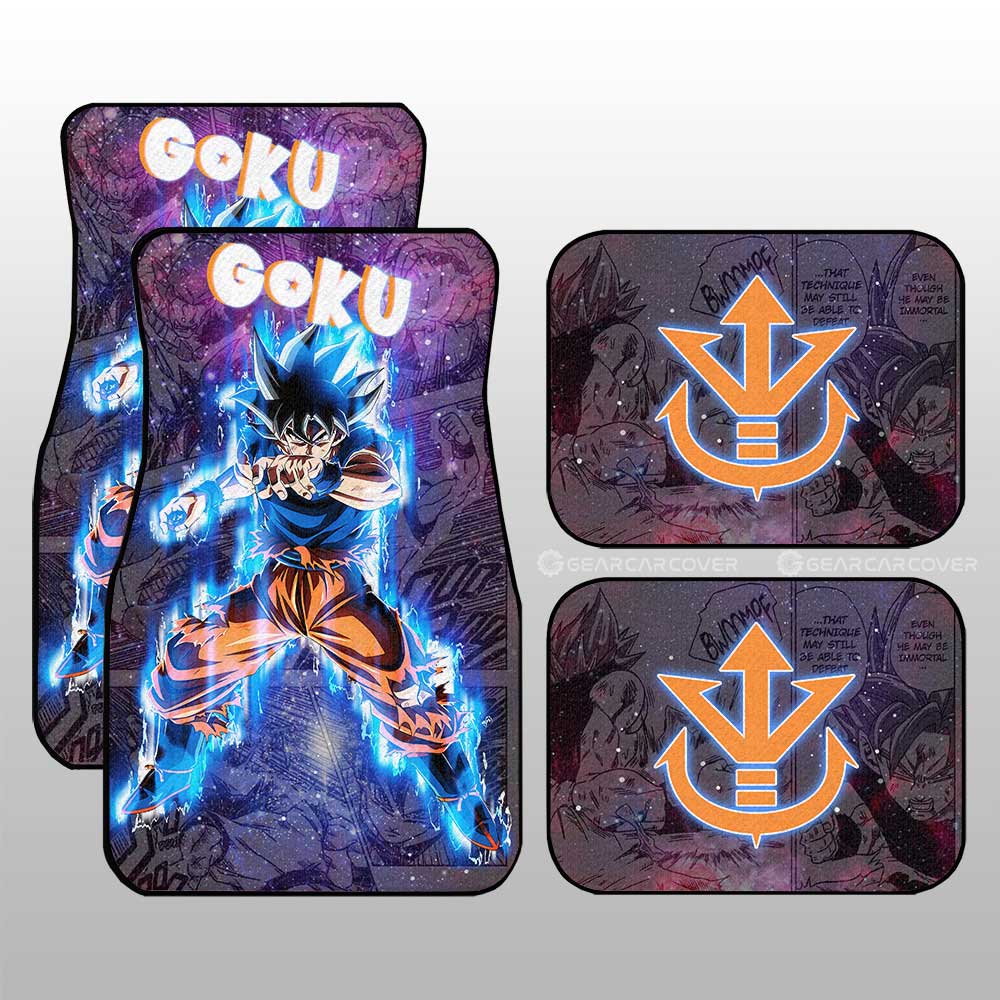 Goku Ultra Instinct Car Floor Mats Custom Galaxy Style Car Accessories - Gearcarcover - 1