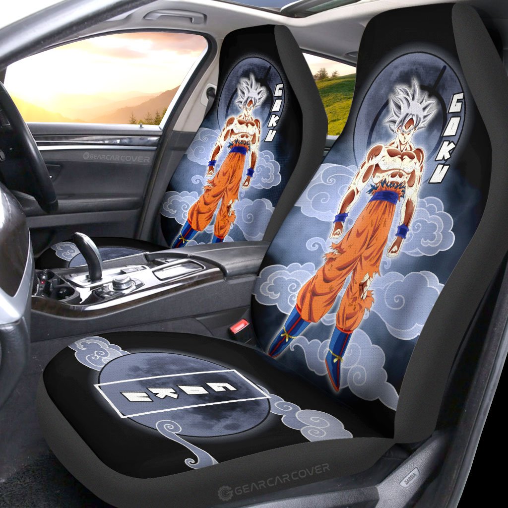 Goku Ultra Instinct Car Seat Covers Custom Dragon Ball Anime Car Accessories Perfect Gift For Fan - Gearcarcover - 2
