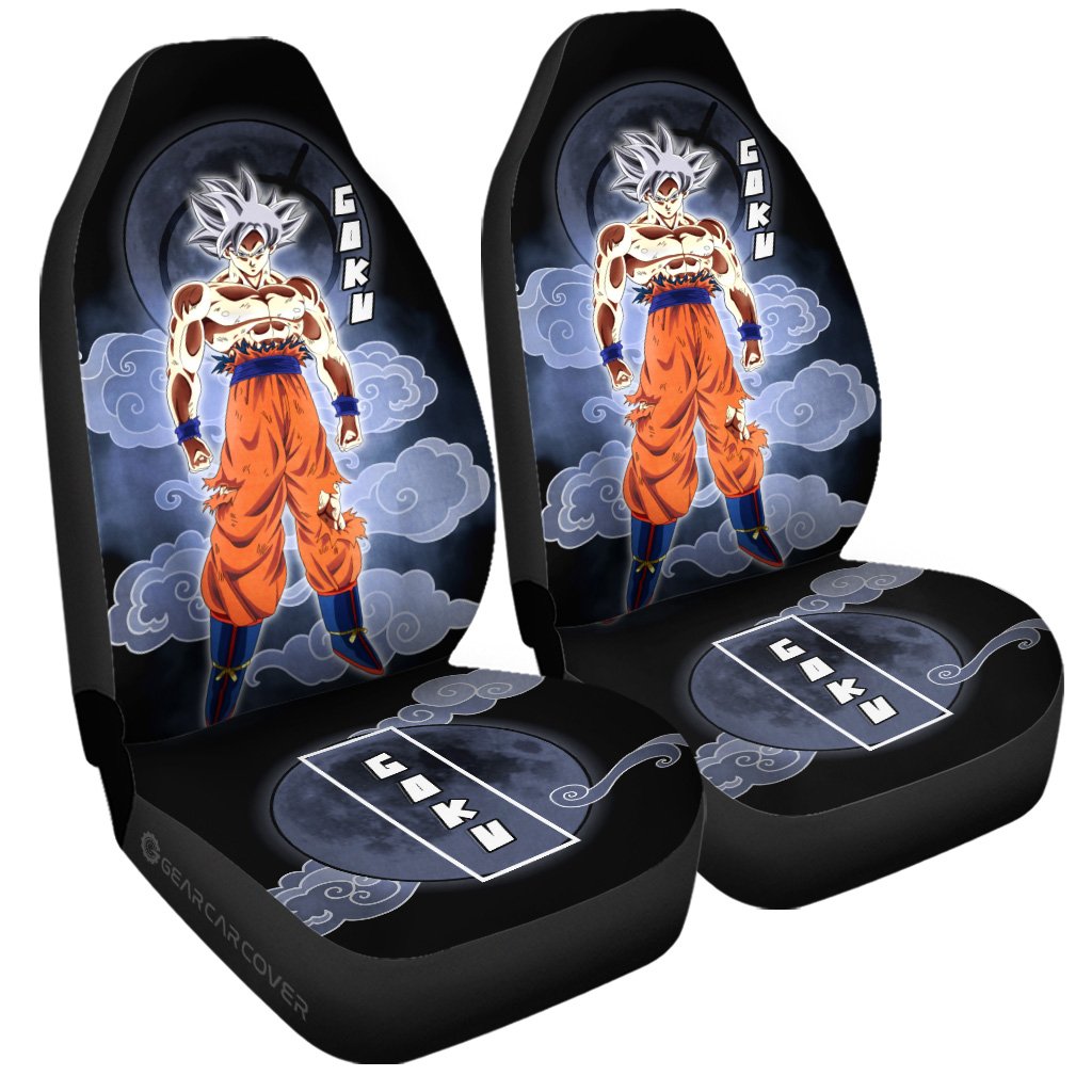 Goku Ultra Instinct Car Seat Covers Custom Dragon Ball Anime Car Accessories Perfect Gift For Fan - Gearcarcover - 3