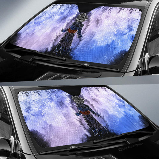 Goku Ultra Instinct Car Sunshade Custom Anime Car Accessories - Gearcarcover - 2