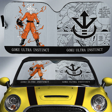 Goku Ultra Instinct Car Sunshade Custom For Car - Gearcarcover - 1