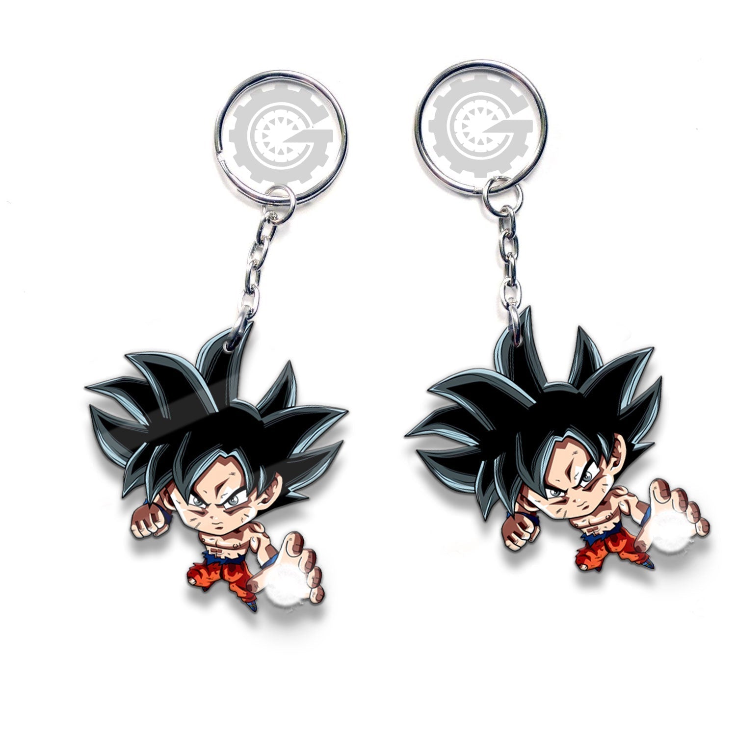 Goku Ultra Instinct Keychain Custom Car Accessories - Gearcarcover - 3