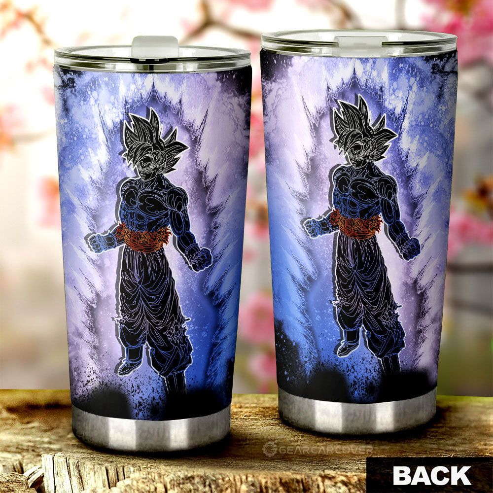 Goku Ultra Instinct Tumbler Cup Custom Anime Car Accessories - Gearcarcover - 2