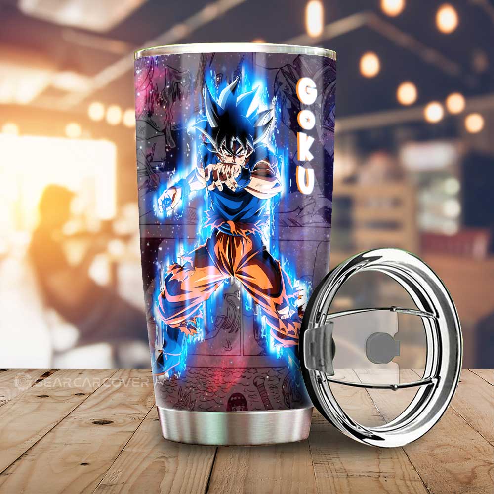 Goku Ultra Instinct Tumbler Cup Custom Car Accessories Galaxy Style - Gearcarcover - 1