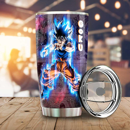 Goku Ultra Instinct Tumbler Cup Custom Car Accessories Galaxy Style - Gearcarcover - 1