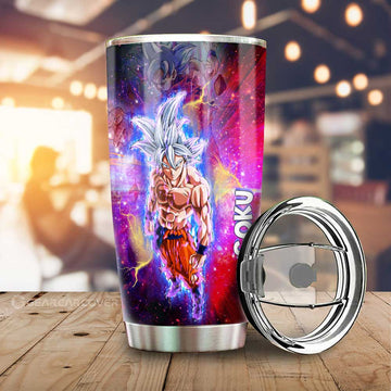 Goku Ultra Instinct Tumbler Cup Custom Dragon Ball Anime Car Accessories - Gearcarcover - 1