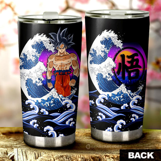 Goku Ultra Instinct Tumbler Cup Custom Dragon Ball Car Interior Accessories - Gearcarcover - 2