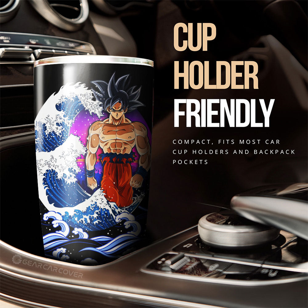 Goku Ultra Instinct Tumbler Cup Custom Dragon Ball Car Interior Accessories - Gearcarcover - 3