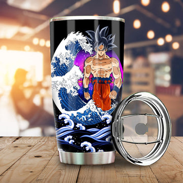 Goku Ultra Instinct Tumbler Cup Custom Dragon Ball Car Interior Accessories - Gearcarcover - 1