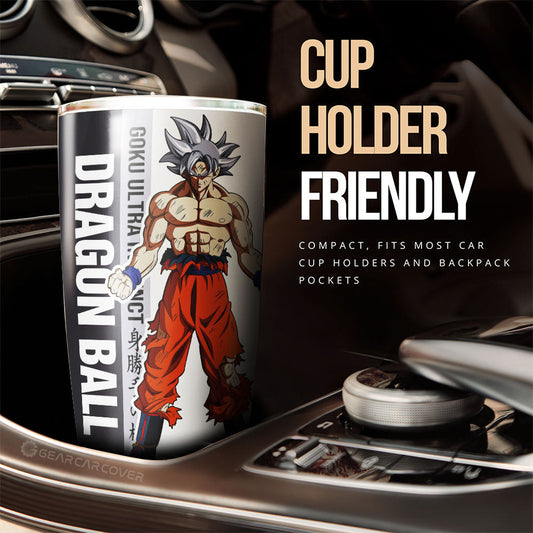 Goku Ultra Instinct Tumbler Cup Custom Dragon Ball - Gearcarcover - 2