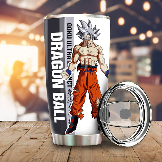 Goku Ultra Instinct Tumbler Cup Custom Dragon Ball - Gearcarcover - 1