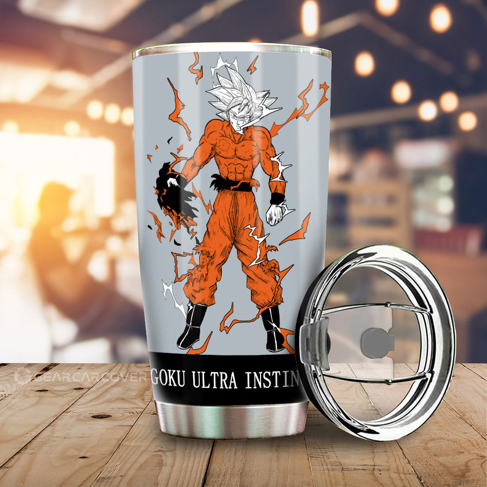 Goku Ultra Instinct Tumbler Cup Custom For Car - Gearcarcover - 2