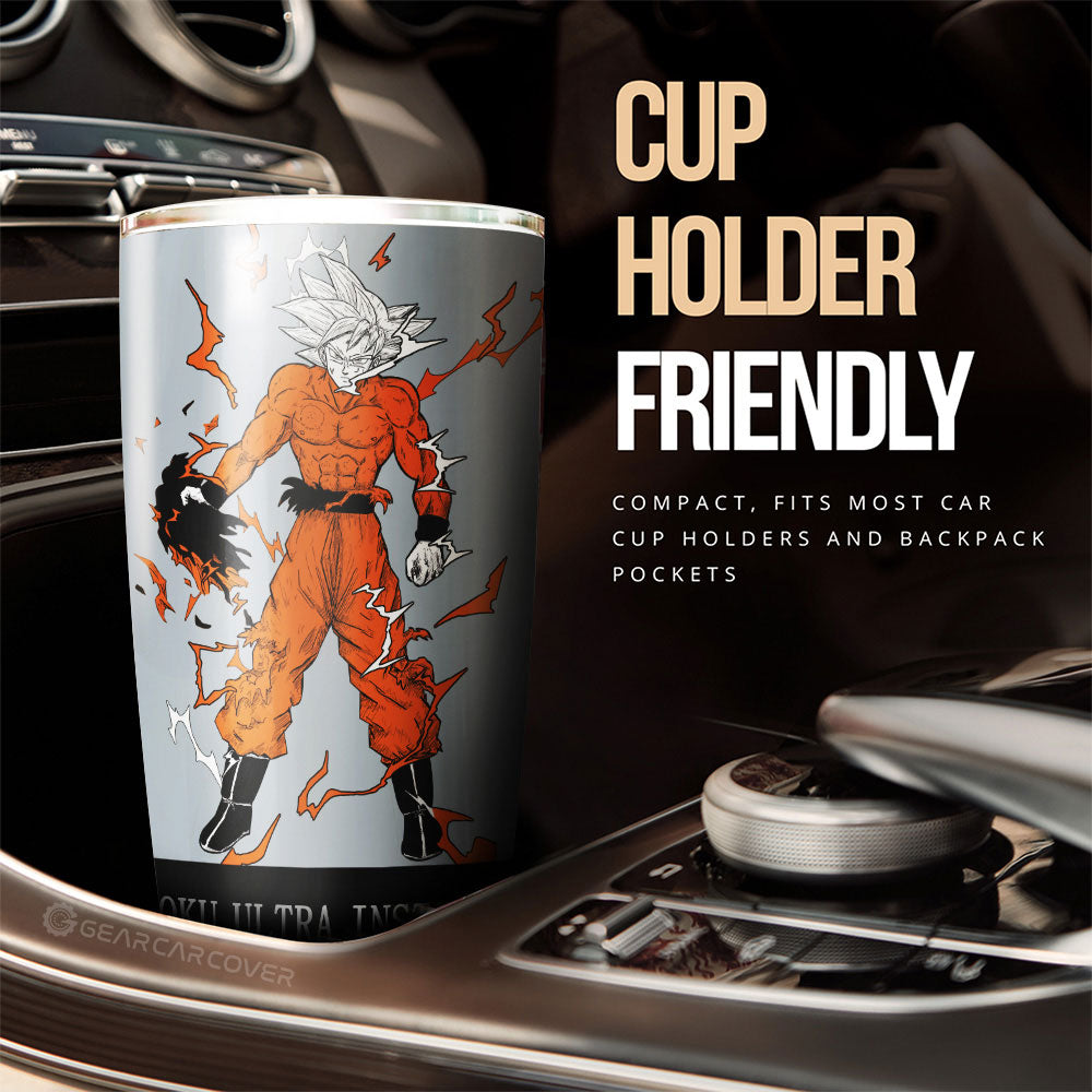 Goku Ultra Instinct Tumbler Cup Custom For Car - Gearcarcover - 3