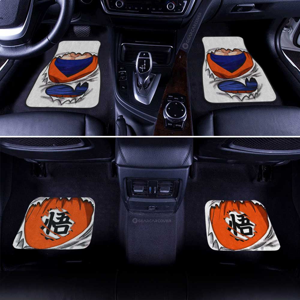 Goku Uniform Car Floor Mats Custom - Gearcarcover - 2