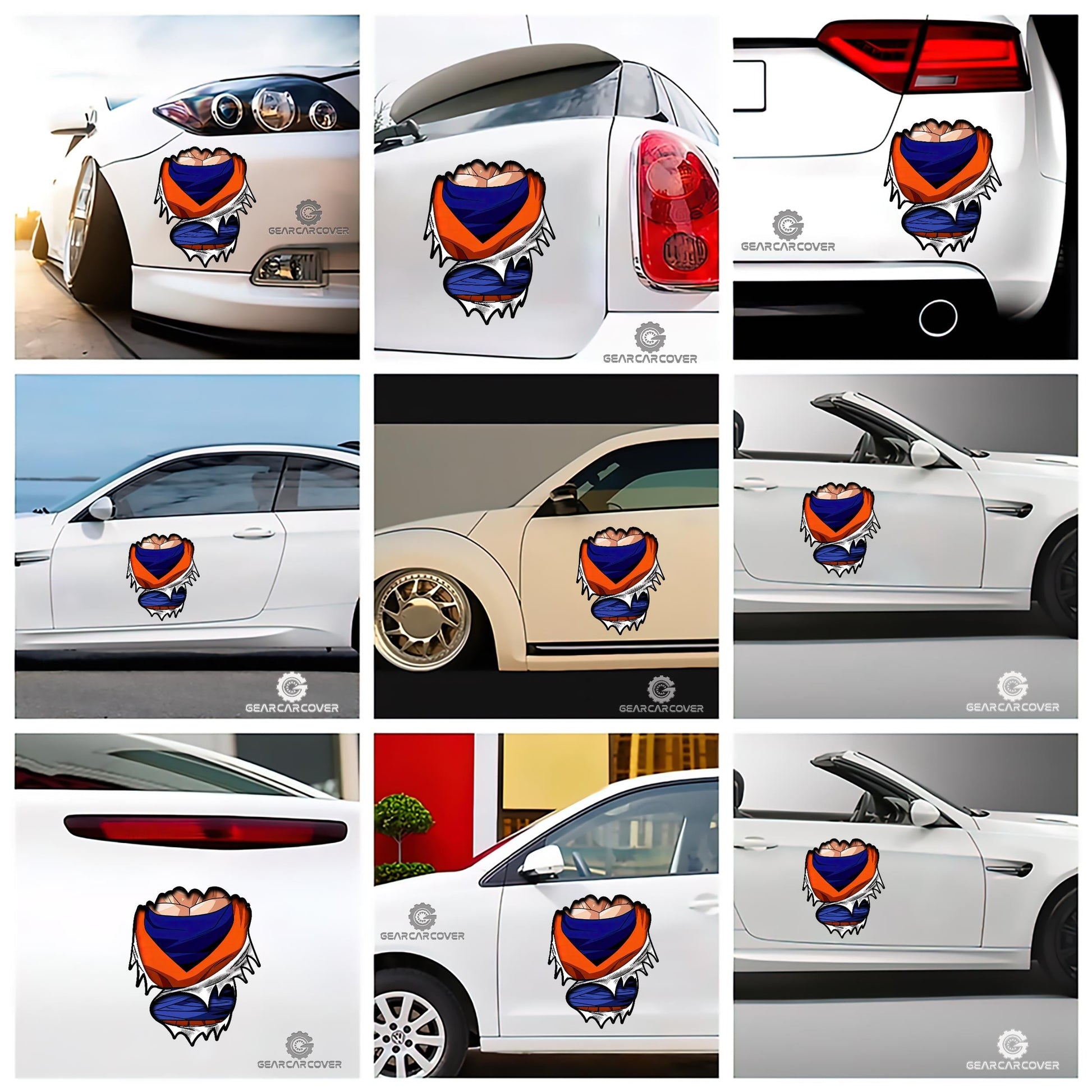 Goku Uniform Car Sticker Custom - Gearcarcover - 2