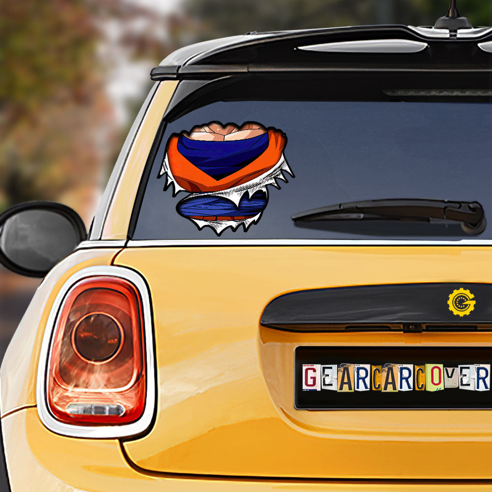 Goku Uniform Car Sticker Custom - Gearcarcover - 1