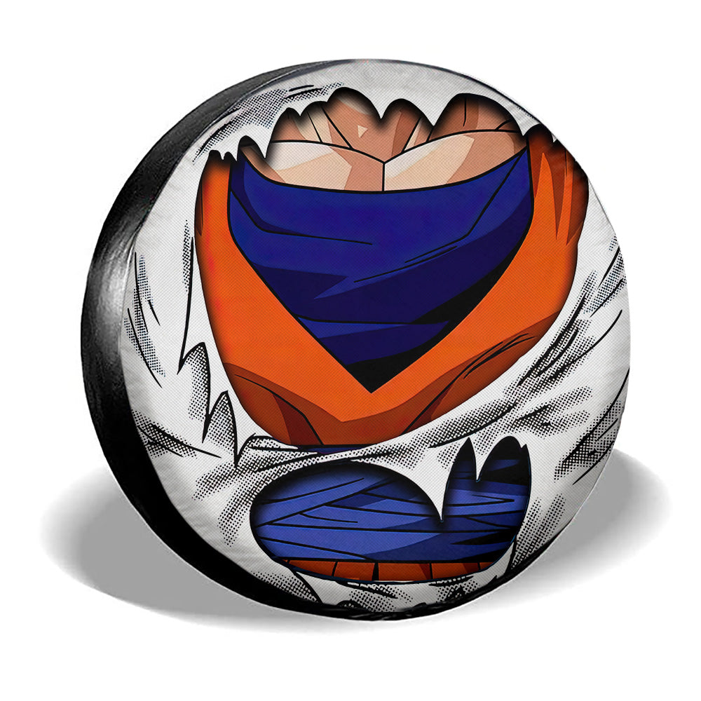 Goku Uniform Spare Tire Cover Custom - Gearcarcover - 3