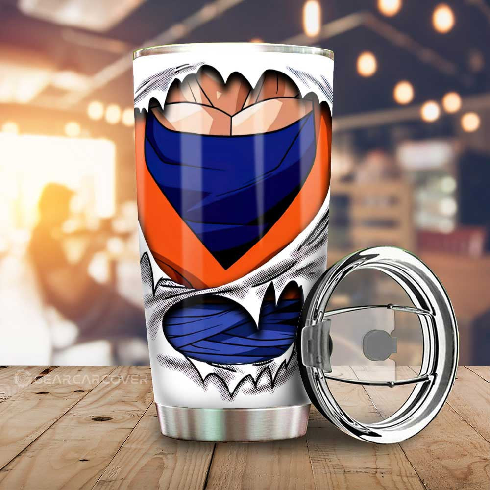 Goku Uniform Tumbler Cup Custom - Gearcarcover - 1